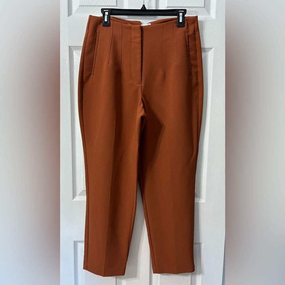 Nine West Burnt Orange Tapered Pants